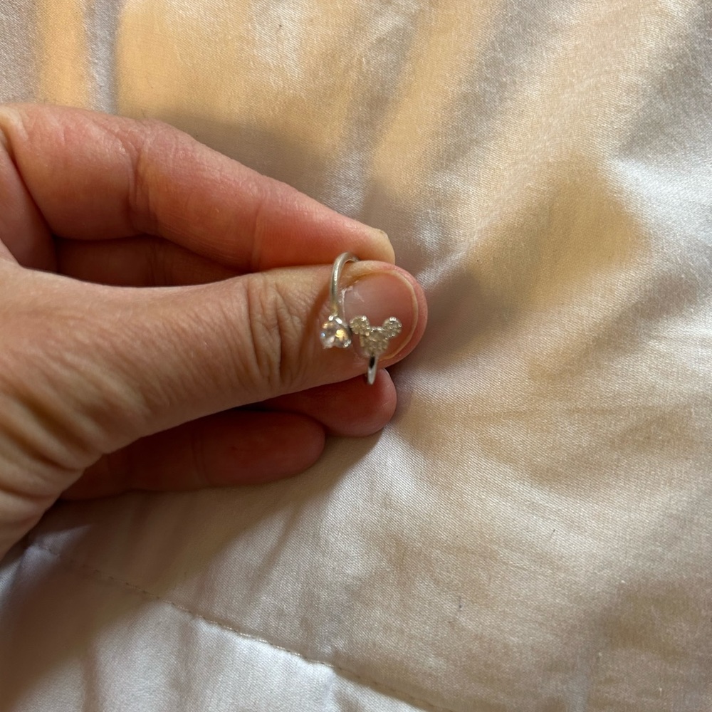 Disney Mickey Mouse charmed aroma silver ring 8 new